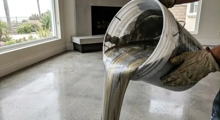 epoxy flooring matallic pour in huntington beach, ca