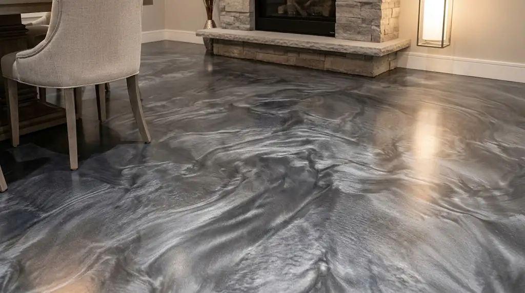 metallic epoxy finishes